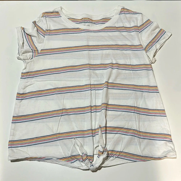 EUC American Eagle Tie Front Tee, Size XS - Picture 1 of 2